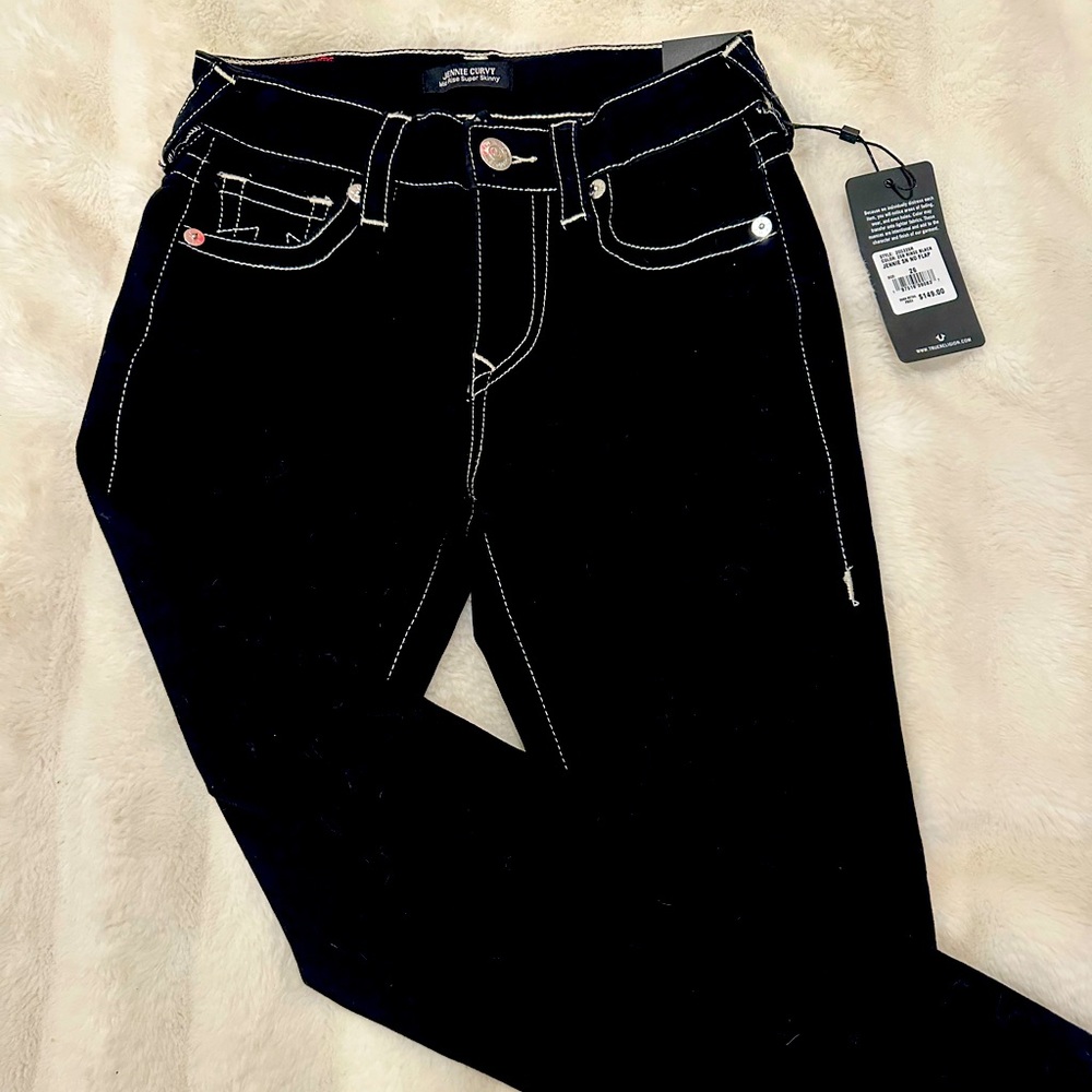 True Religion Jennie Curvy Mid Rise
(NWT) Super Skinny Jeans Size 26
Women's
